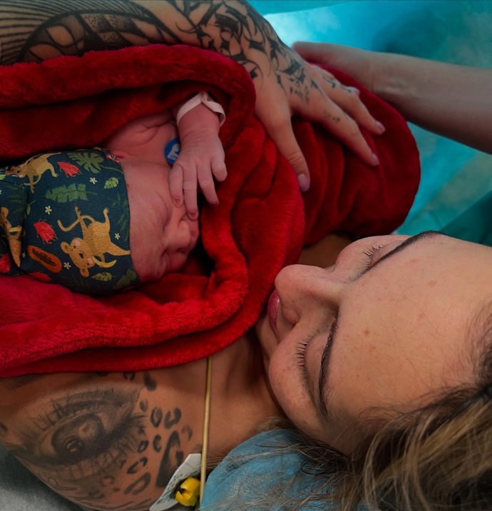 Kateřina Klinderová porodila holčičku Ditu.