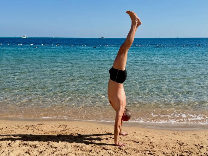 Martin Hofmann se pochlubil vypracovanou postavou. 