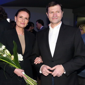 Martina Bezoušková s Janem Hrušínským.