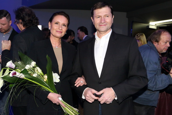 Martina Bezoušková s Janem Hrušínským.