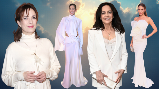 Barva roku 2026 podle slavných českých žen: Šaty z úpletu sluší Tereze Kostkové, Lucie Bílá volí kostýmek