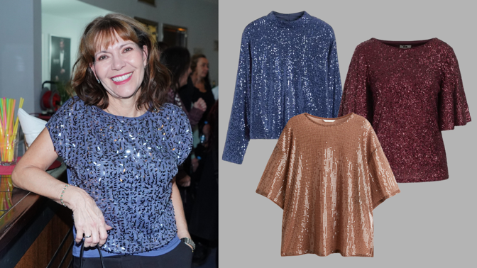 Bojíte se nosit flitry? Začněte s halenkami nebo topy, které budou lichotit ženám každého věku