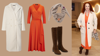 Ultramódní outfit Markéty Hrubešové pro dámy 50+: Kabát v barvě roku 2026 krásné herečce ubral roky