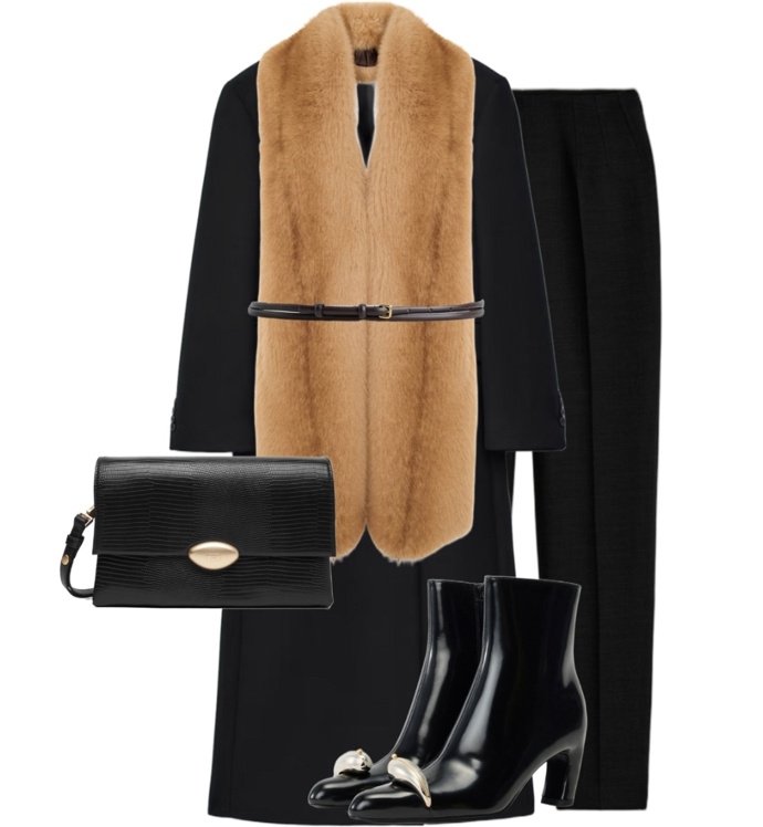 Světlá chlupatá vestička na kabátu nejen zahřeje, ale posune váš outfit na vyšší úroveň. 