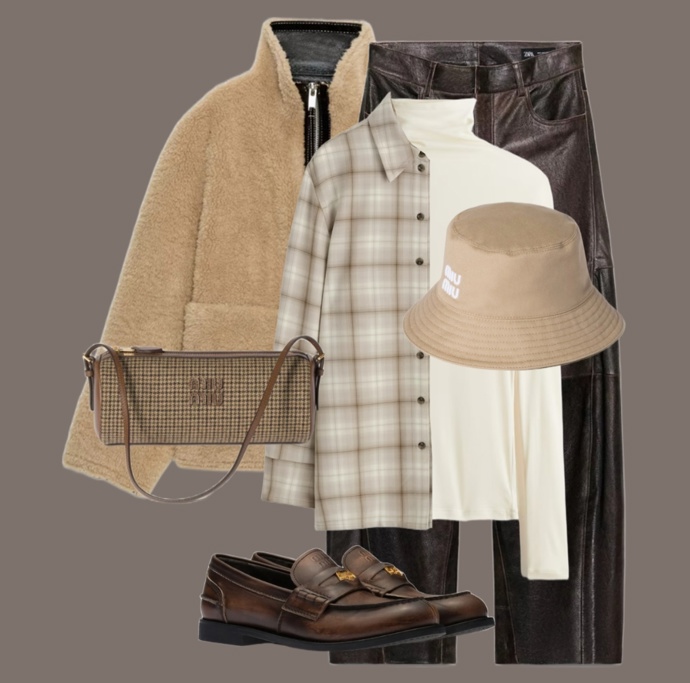 Stylingy s bucket hat na zimu připravila stylistka Nikola Jankovská. 