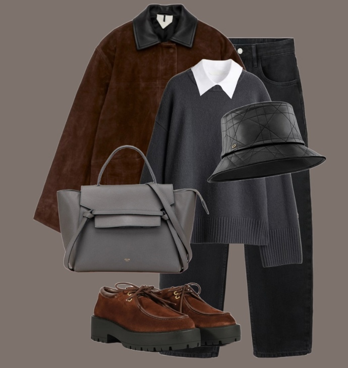 Stylingy s bucket hat na zimu připravila stylistka Nikola Jankovská. 