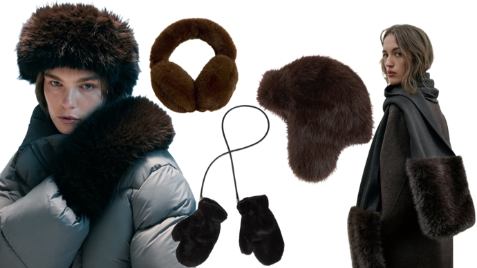 Chlupaté doplňky jsou tuto zimu trendy. 