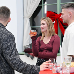 Vánoční večírek Mark & Spencer.