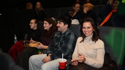 FOTO: Adéla Gondíková na promítání poslední epizody Zrádců.