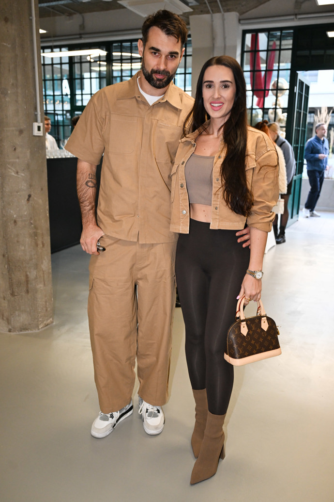 Veronika Beskydiarová a Adam Vacula na uvedení jarního schématu TV Nova.