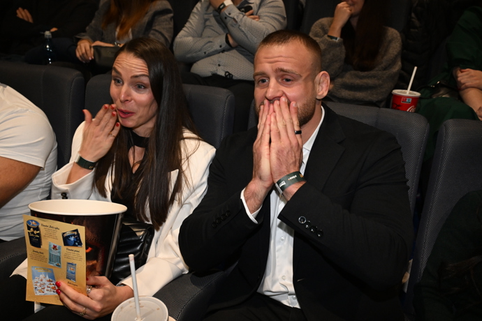 Patrik Kincl na promítání Zrádců. 