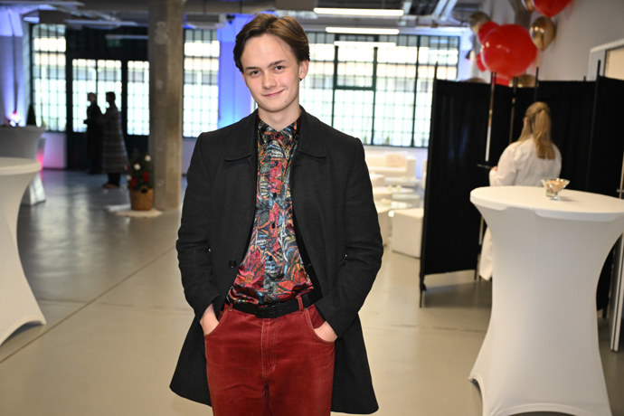 Maxmilián Kocek dorazil v dobré náladě.