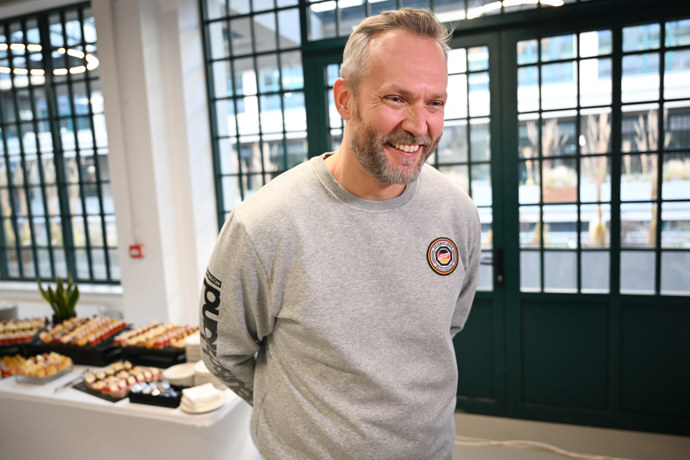 Ondřej Novotný dorazil ve velmi dobré náladě.