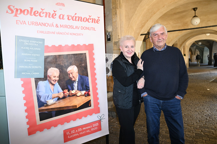 Eva Urbanová a Miroslav Donutil jsou dlouholetí přátelé. 