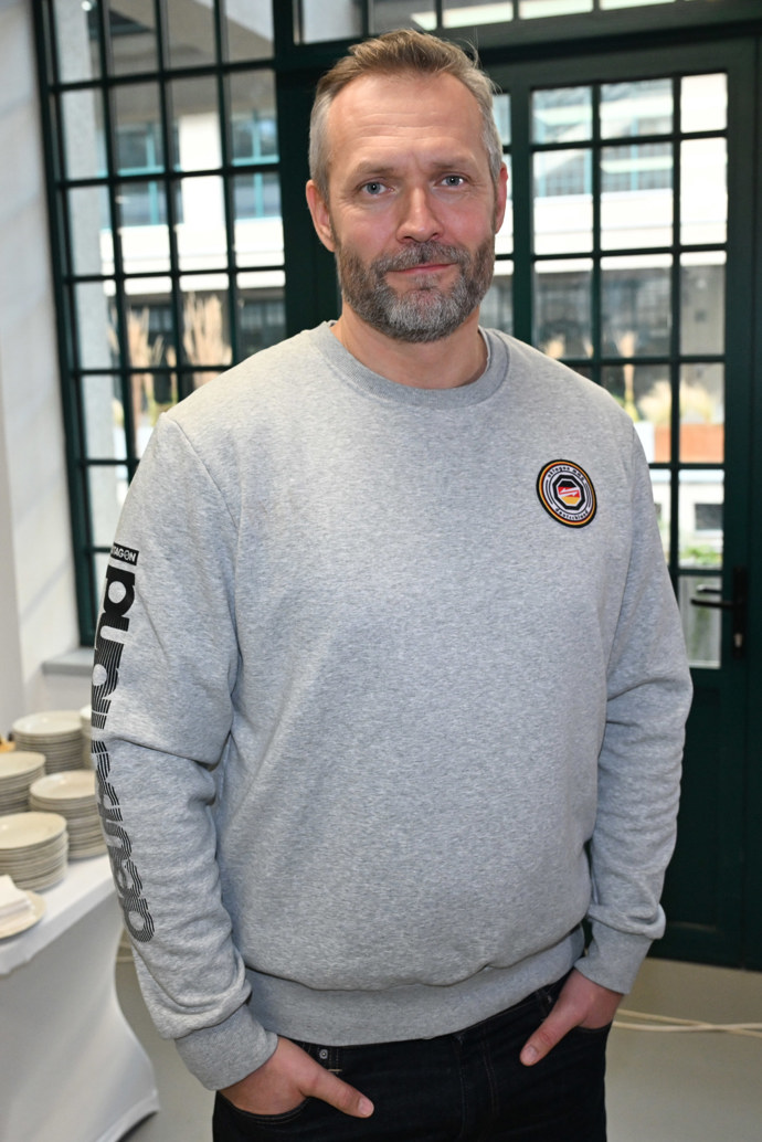 Promotér Oktagonu Ondřej Novotný na akci televize Nova.