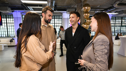FOTO: Veronika Beskydiarová a Adam Vacula se bavili s Petrem Havránekm a Gabrielou Gašpárovou.