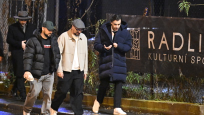 FOTO: Markus po promítání vyrazil na afterparty s Leošem Marešem.