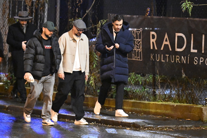 Markus po promítání vyrazil na afterparty s Leošem Marešem.