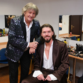 Stanislav Hložek se synem Matyášem.