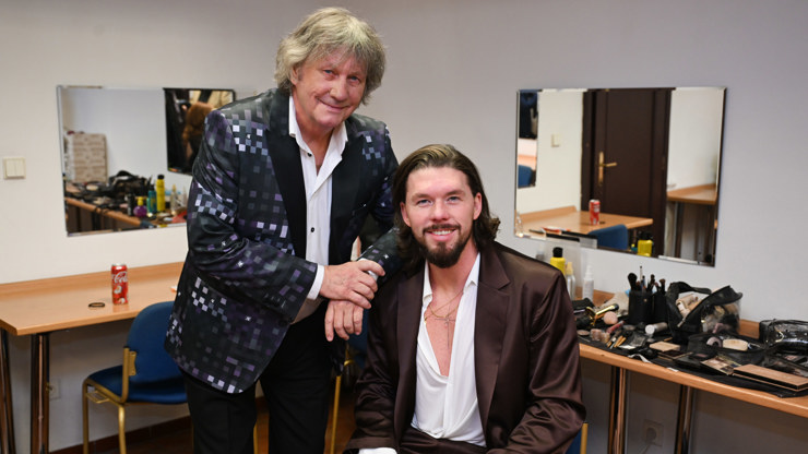 Stanislav Hložek se synem Matyášem.