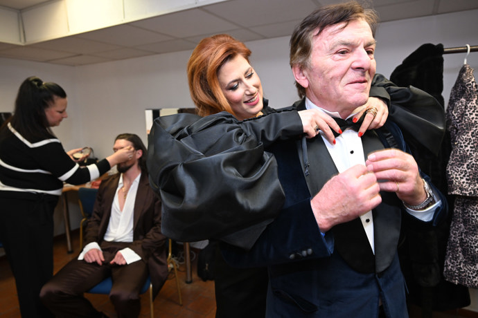  Pavel Trávníček s manželkou.