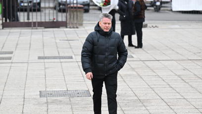 FOTO: Zpěvák Matěj Ruppert na posledním rozloučení s Hezuckým.