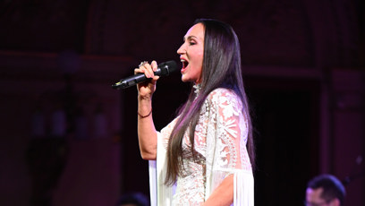 FOTO: Sisa Sklovska během vystoupení.