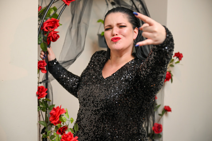 Leona Šenková byla v dobré náladě.