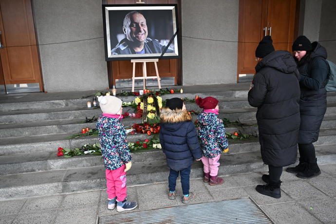 Pohřeb Patrika Hezuckého.