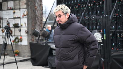 FOTO: Mirai na pohřbu Patrika Hezuckého.