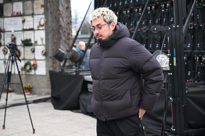 Mirai na pohřbu Patrika Hezuckého.