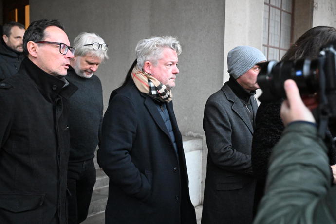 Z pohřbu Patrika Hezuckého odcházel Aleš Háma zdrcený.