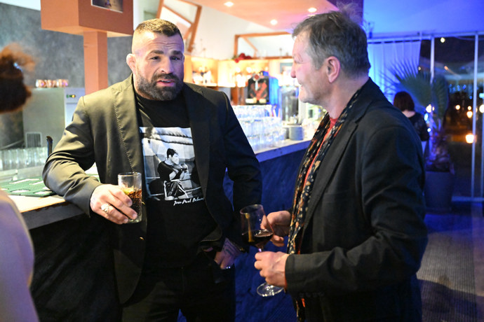 Karlos Vémola dorazil na křest dokumentu o Jiřím Krampolovi.