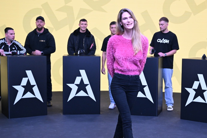 Lucie Široká dorazila s úsměvem od ucha k uchu.