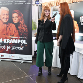 Kateřina představila dokumentární film, ve které provází diváky kariérou Jiřího Krampola.