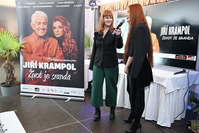 Kateřina představila dokumentární film, ve které provází diváky kariérou Jiřího Krampola.