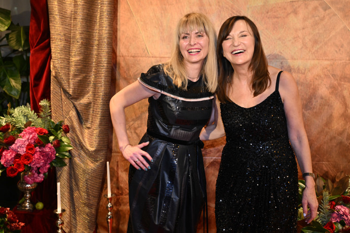 Během večera se obě hodně nasmály. 