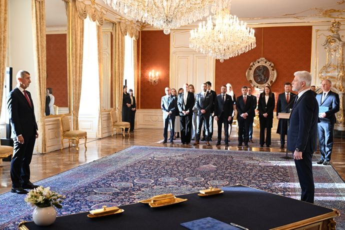 Andrej Babiš byl jmenován premiérem.