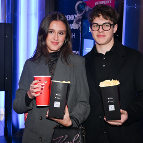 Karolína Jirásková s partnerem  Kristianem Nerudou.