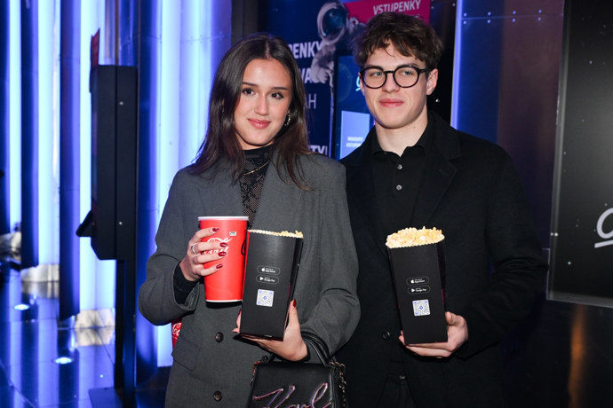 Karolína Jirásková s partnerem  Kristianem Nerudou.