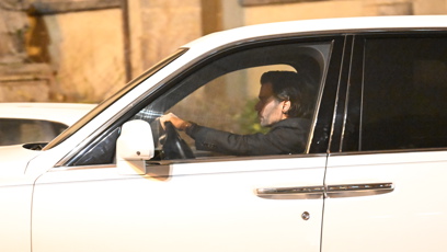 FOTO: Leoš Mareš a Monika Marešová při odchodu z večírku za Patrika Hezuckého.