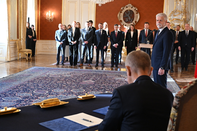 Prezident Petr Pavel jmenoval Andreje Babiše premiérem.