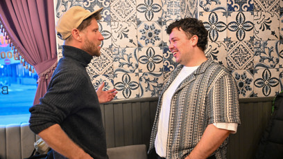 FOTO: Jaromír Nosek si povídal s Martinem Schreinerem.