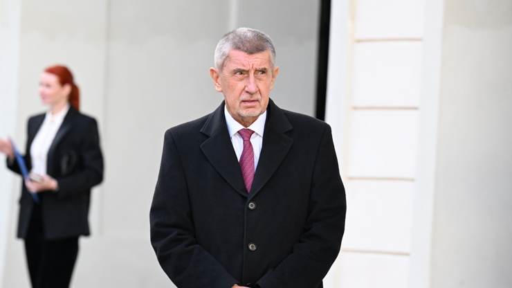 Andrej Babiš na Pražském Hradě.
