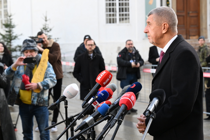 Andrej Babiš předstoupil před novináře.