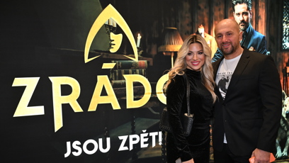 FOTO: Eva Perkausová a Ivan Hecko na promítání finálového dílu Zrádců.