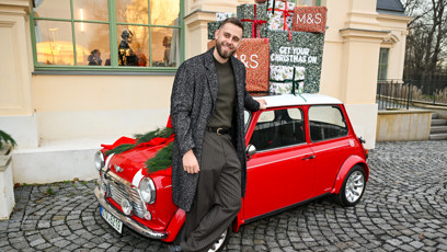 FOTO: Vincent Navrátil na vánoční večírku Marks & Spencer.