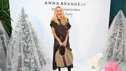 FOTO: Vendula Pizingerová dorazila na vánoční večírek Anny Brandejs.