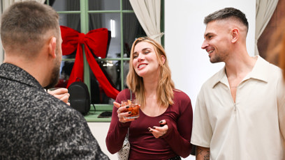 FOTO: Žaneta měla dobrou náladu.