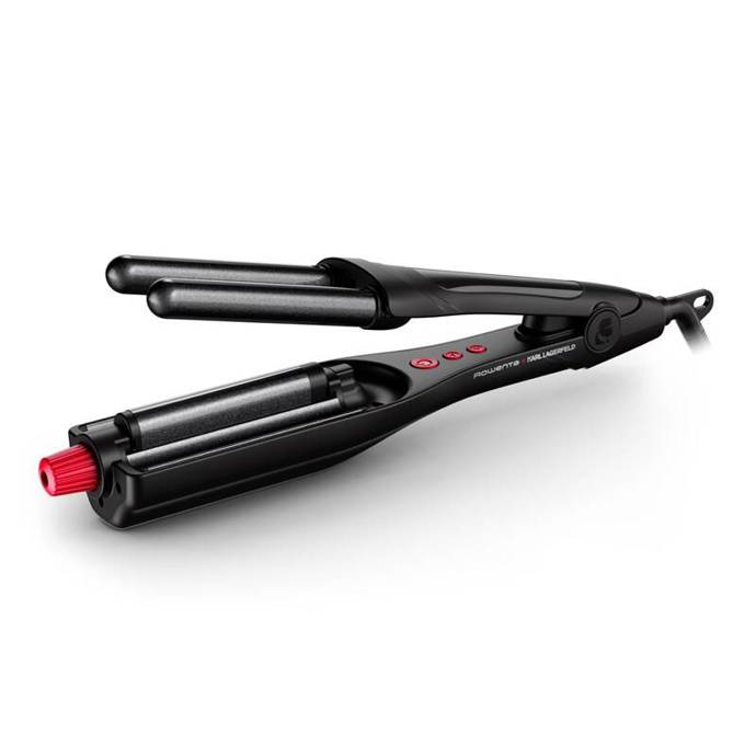 Pokud chcete rychle vlnité vlasy, doporučuji od Rowenty pořídit trojkulmu. Mám ji už třetí rok a díky nastavitelnému vlnění používám na maličké i větší vlny. Rowenta x KARL LAGERFELD Waves Addict se dá koupit za cenu lehce nad tisíc korun. 